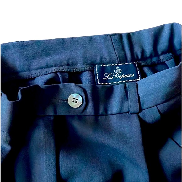 90’s  pants. Nipped at waist, draped hips and tapered to a cuffed hem - Picture 1 of 3